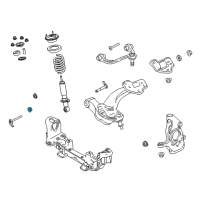 OEM Ford Crown Victoria Lower Control Arm Lock Nut Diagram - -W708329-S900