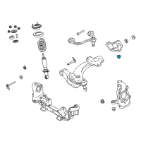 OEM Ford Crown Victoria Upper Ball Joint Nut Diagram - -W710298-S441