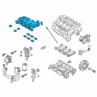 OEM 2017 Ford Police Interceptor Utility Intake Manifold Diagram - DG1Z-9424-A