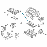 OEM 2015 Ford Flex Dipstick Diagram - DG1Z-6750-AB