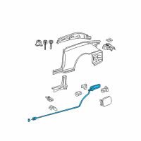 OEM 2006 Toyota Solara Release Cable Diagram - 77035-06080