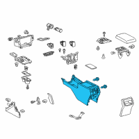 OEM Toyota Camry Center Console Diagram - 58910-06091-A0