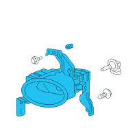 OEM Acura Foglight Unit, Passenger Side Diagram - 33901-SJA-A01