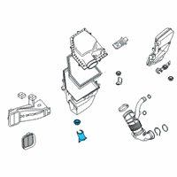 OEM 2019 BMW X5 BRACKET FOR INTAKE NOISE ATT Diagram - 13-71-8-587-566