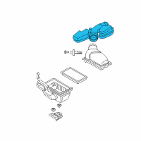 OEM 2017 Ford Flex Air Inlet Assembly Diagram - DA8Z-9B659-A