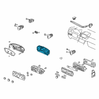 OEM 2003 Honda Pilot Meter Assembly, Combination Diagram - 78100-S9V-A12