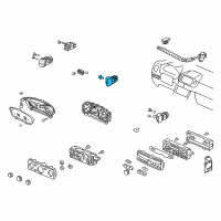 OEM 2005 Honda Pilot Switch Assembly, Hazard (Graphite Black) Diagram - 35510-S9V-A01ZA