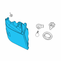 OEM 2012 Ram C/V Headlamp-Headlamp Park And Turn Diagram - 5113337AI
