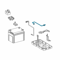 OEM 2013 Lexus LS600h Hose, Battery Diagram - 28885-38010