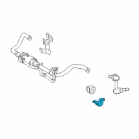 OEM 2014 Lexus LS600h Bracket, Front Stabilizer, NO.1 RH Diagram - 48824-50060