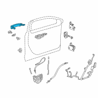 OEM 2015 Chevrolet Impala Handle, Outside Diagram - 13590311