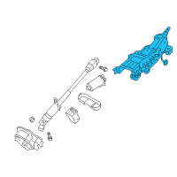 OEM 2011 Lincoln MKT Column Assembly Diagram - CA5Z-3C529-A