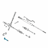 OEM 2005 Kia Sedona Tie Rod End Assembly, RH Diagram - 0K55232280