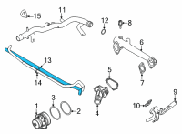 OEM Nissan Frontier Hose Water Diagram - 14055-9BT3A