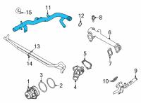 OEM Pipe Water Diagram - 21021-9BT1A