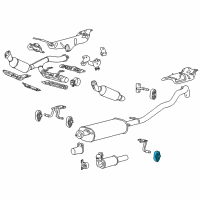 OEM Lincoln Navigator Rear Hanger Insulator Diagram - 7L1Z-5A262-CA