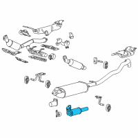 OEM 2009 Lincoln Navigator Resonator & Pipe Diagram - 7L7Z-5201-BA