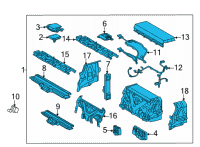 OEM 2022 Toyota Mirai Battery Assembly Diagram - G9510-62020