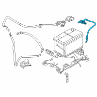 OEM 2018 BMW X1 BATTERY CABLE, NEGATIVE, IBS Diagram - 61-21-6-821-206
