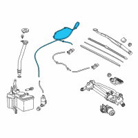 OEM 2018 Toyota C-HR Washer Hose Diagram - 90069-16010