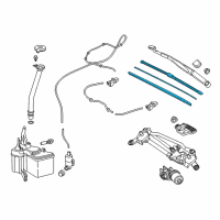 OEM 2018 Toyota C-HR Front Blade Diagram - 85222-F4031