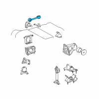 OEM Lexus ES300 Rod, Engine Moving Control Diagram - 12363-20020