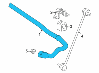 OEM 2016 Toyota Prius V Stabilizer Bar Diagram - 48811-12A40