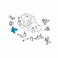 OEM 2006 Honda Element Stopper, FR. Engine (MT) Diagram - 50840-SCV-A01