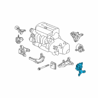 OEM 2010 Honda Element Rubber Assy., Transmission Mounting (MT) Diagram - 50805-SCV-A01