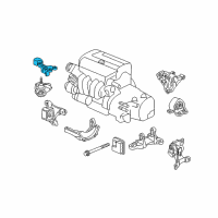 OEM 2004 Honda Element Bracket, Side Mounting Diagram - 50823-SCV-A02