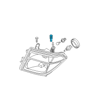 OEM 2015 Nissan Pathfinder Socket Assembly-Clearance Lamp Diagram - 26240-9M400