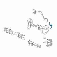 OEM 2013 Acura TSX Hose Set, Right Front Brake Diagram - 01464-TL1-G00