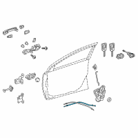 OEM Scion iM Lock Cable Diagram - 69710-12180