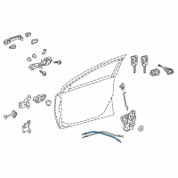 OEM Scion Lock Cable Diagram - 69750-12210