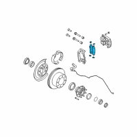 OEM 2010 Ford F-250 Super Duty Rear Pads Diagram - 8C3Z-2V200-B