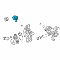 OEM BMW X7 COOLANT PUMP, ELECTRIC Diagram - 11-51-8-485-200