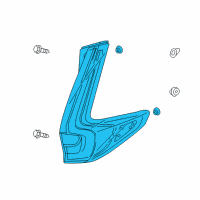 OEM Honda CR-V Taillight Assy., R. Diagram - 33500-TLA-A01
