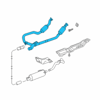 OEM 2005 Dodge Ram 1500 Converter-Exhaust Diagram - 55366326AC