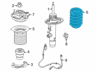 OEM 2022 BMW 430i xDrive FRONT COIL SPRING Diagram - 31-33-6-890-981