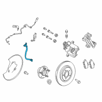 OEM Lincoln MKS Brake Hose Diagram - AA5Z-2A442-A