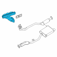 OEM BMW 318ti Exhaust Manifold Diagram - 11-62-1-728-370