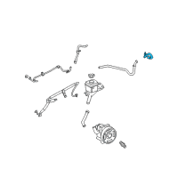 OEM Ford Fusion Upper Return Hose Diagram - AH6Z-3A713-G