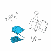 OEM Kia Spectra5 Cushion Assembly-Front Diagram - 882022F704390