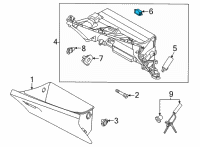 OEM 2018 Hyundai Kona Lamp Assembly-Glove Box Diagram - 92601-F6000