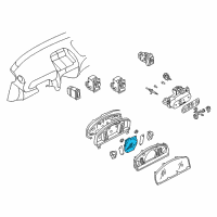 OEM 2000 Nissan Sentra Speedometer Assembly Diagram - 24820-4M770