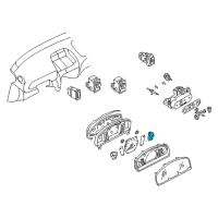 OEM 2000 Nissan Sentra Meter Assy-Water Temperature Diagram - 24835-4M770