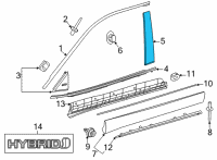 OEM 2020 Toyota Highlander Applique Diagram - 75755-0E060