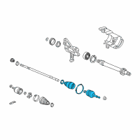 OEM 2005 Acura RL Boot Set, Outboard Diagram - 44018-SJK-020