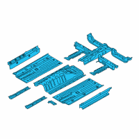 OEM 2016 Kia Soul Panel Assembly-Floor, Center Diagram - 65100B2700