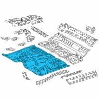 OEM 2013 Scion iQ Front Floor Pan Diagram - 58111-74010